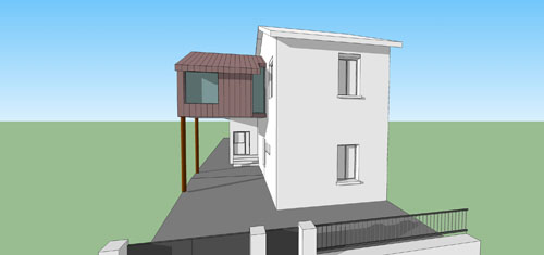 extension de maison extension de maison - 3D